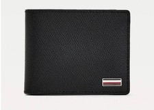 Image of Tommy Hilfiger Business Leather Mini CC Wallet Black NEW