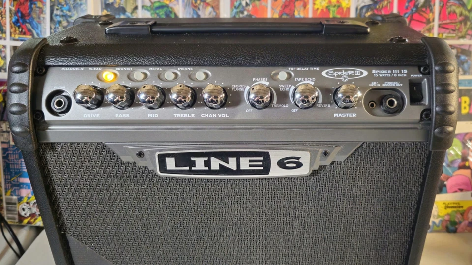 Line 6 Spider III 15 1x8 Guitar Amplifier w  15 WATTS AMP Speaker 15W NEW  - Image 2 of 4
