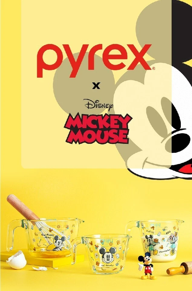 Confezione Set Misurini Pyrex Disney Topolino Vetro Temperato Resistente al... - Immagine 2 di 4