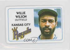 1981 Perma-Graphics/Topps Credit Cards Willie Wilson #125-031