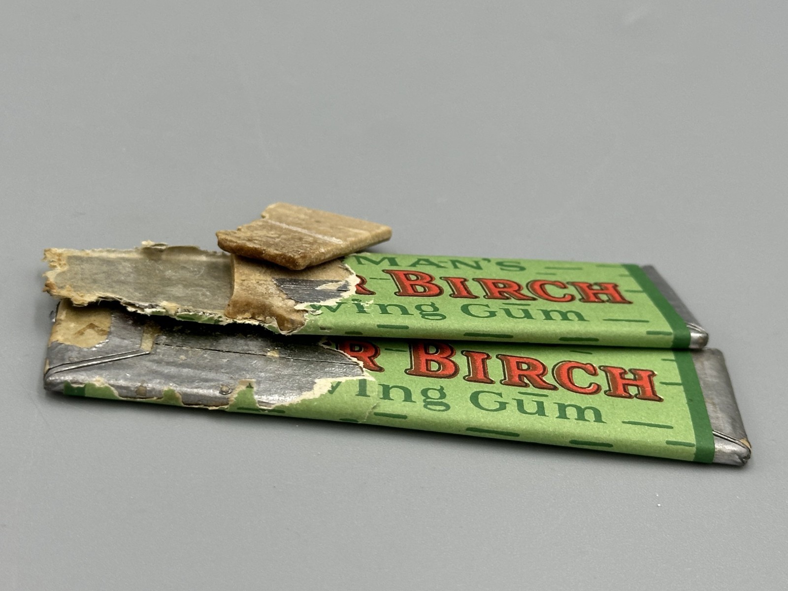 1927 Hickman's Stick SILVER BIRCH CHEWING GUM Vintage Advertising Wrapper