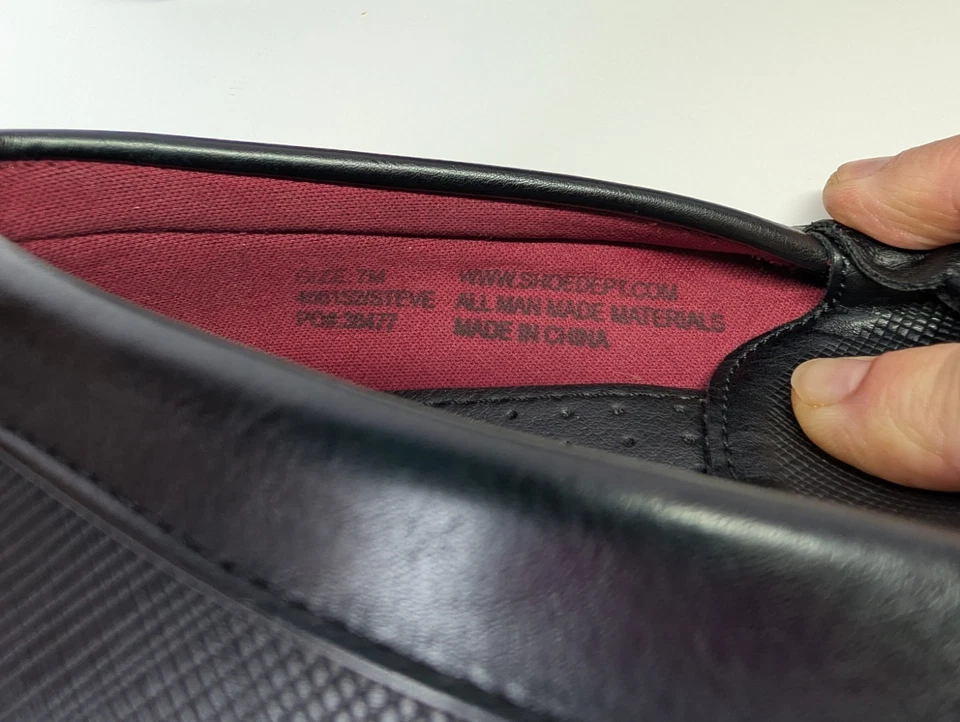 Zapatos de vestir mocasines negros talla 7 Robert David Steve para niños Foto 4 de 4