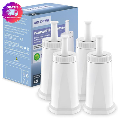 Wasserfilter ARETHONE 4 Stück Sage Kaffeevollautomat Barista Express Pro Filter