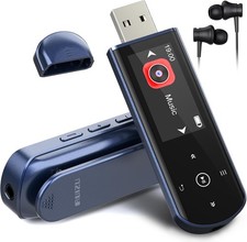 USB MP3 Player 64GB Bluetooth 5.3 Clip Sport FM Radio