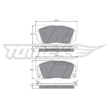 Satz Bremsbeläge Bremsklötze vorne für KIA Soul 2 PS Sportage 3 SL 4 QL | 239