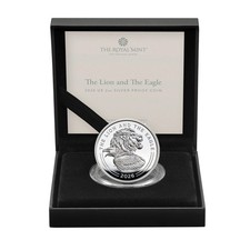 The Lion And The Eagle 2026 2oz Silver Proof Coin Royal Mint Limited Edition