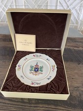 Mottahedeh Nelson Rockefeller Chinese Export Repro Plate Coggan Coat of Arms BOX