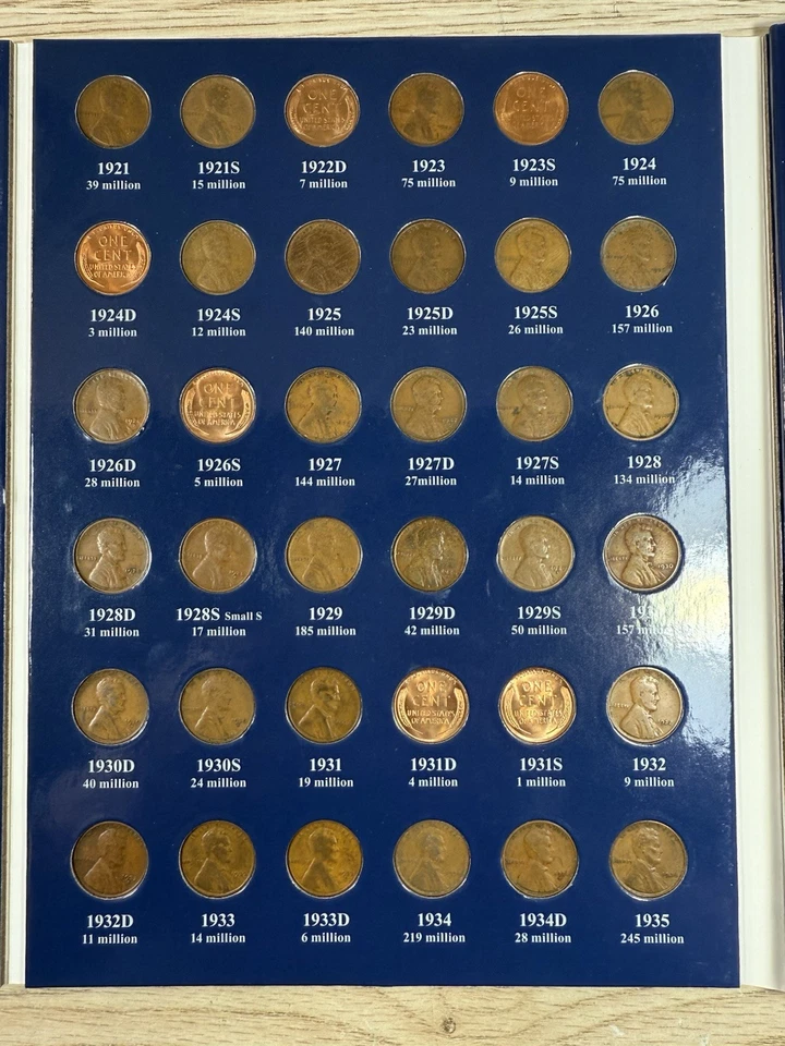 ** 1909-2025 LINCOLN CENT SET- 291 COINS- BU COINS/ SEMI KEYS- PRICED TO SELL ** - Image 2 of 4