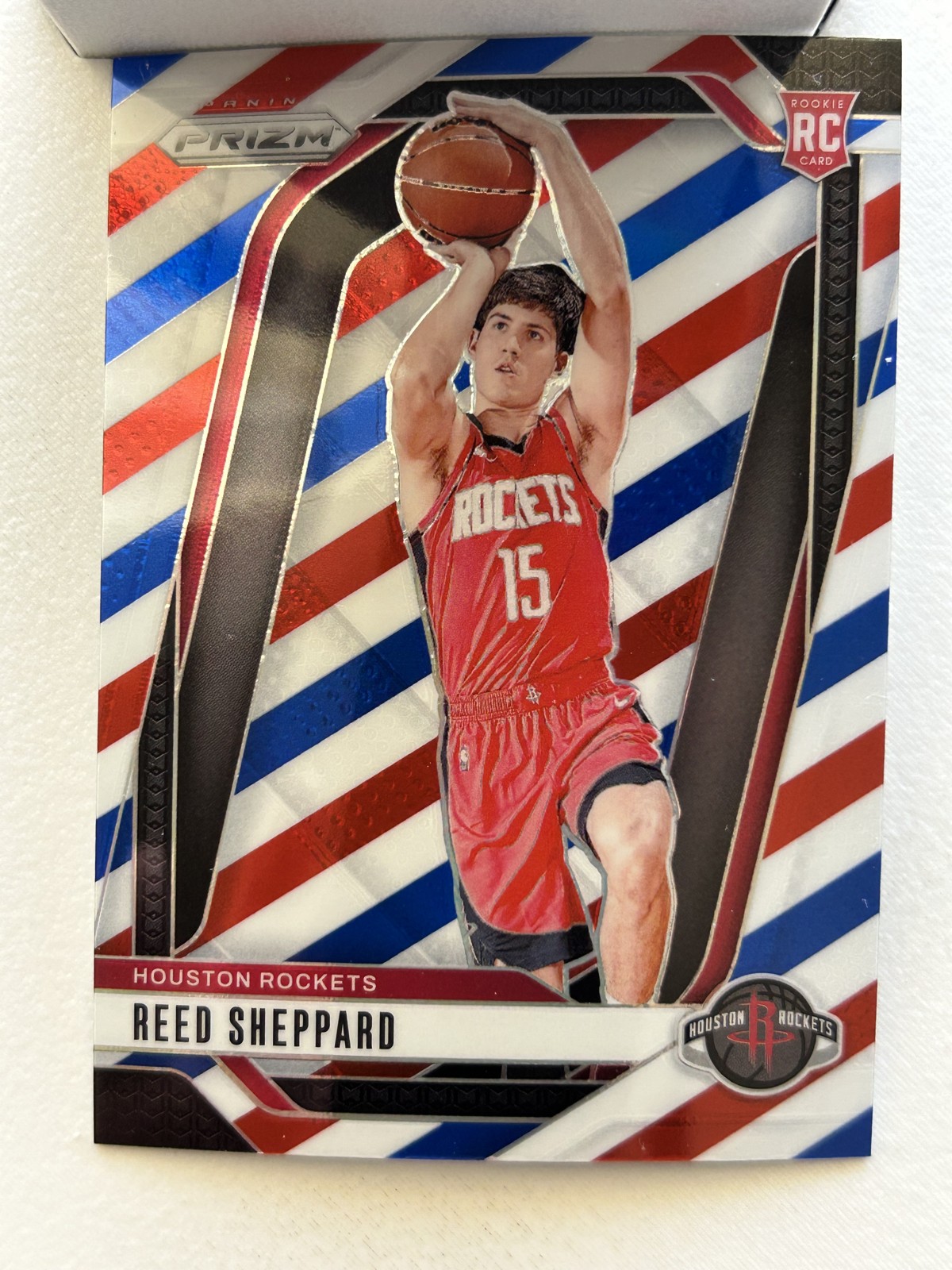 2024-25 Panini Prizm - Reed Sheppard #268 Red White & Blue Prizm (RC)