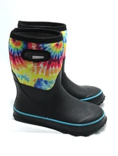 Bogs Grasp Snow Rain Boots Youth Size 4 Tie Dye Waterproof Insulated 78858-009