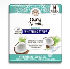Gurunanda Teeth Whitening Strips - 7-Day Treatment with Non-Slip, Dry Strip Tech