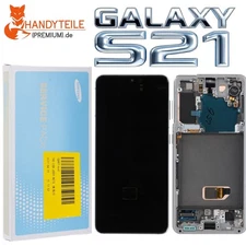 Original Samsung Galaxy S21 5G SM-G991B AMOLED Display Touchscreen Frame White