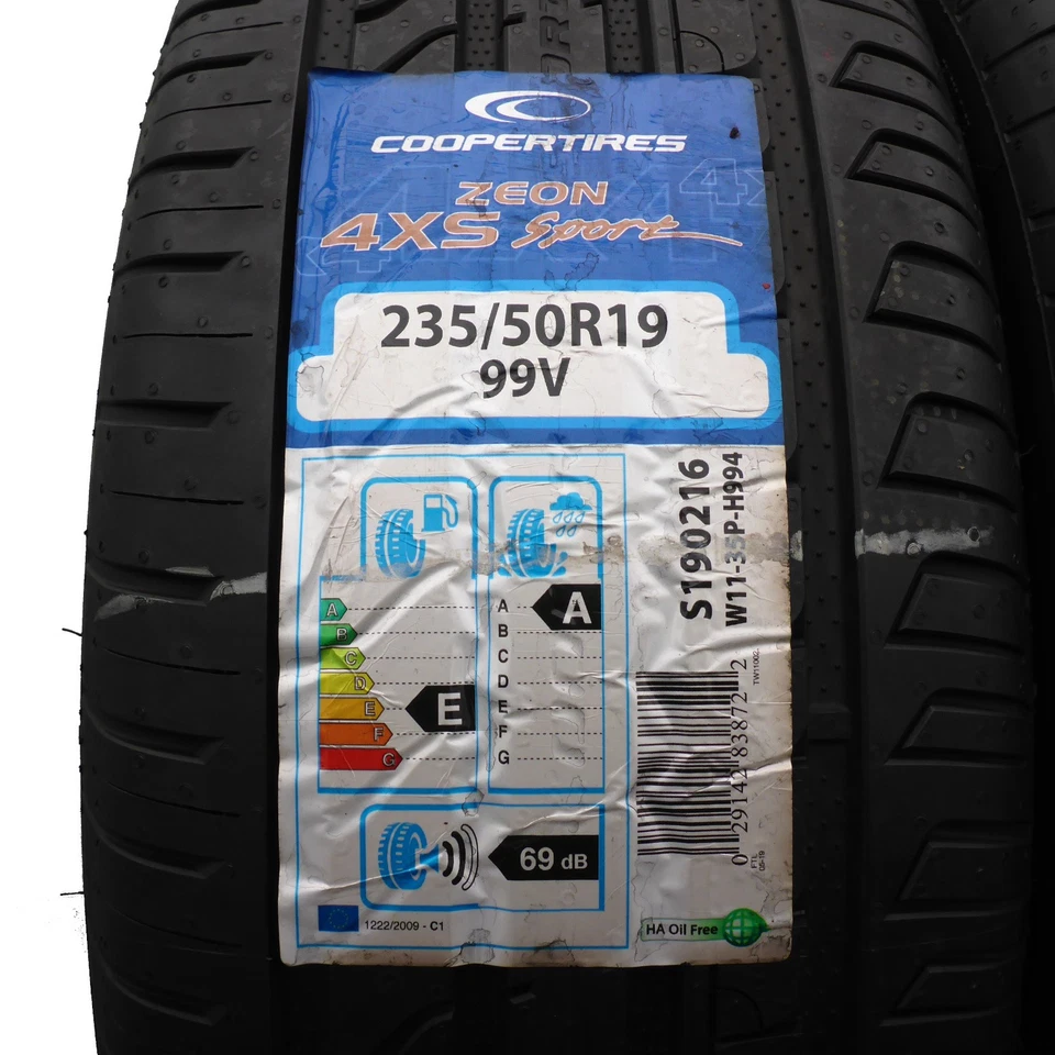 235 50 19 4x COOPER 235/50 R19 99V Zeon 4xS Sport Neumáticos De Verano 2021 VOLL - Imagen 2 de 4