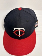 New Era 59FIFTY Minnesota Twins Hat Navy Fitted Cap Size 7 1/4