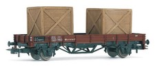 Rivarossi 1:87 H0  HR6141 Flachwagen  beladen mit 2 Holzkisten der DR in OVP