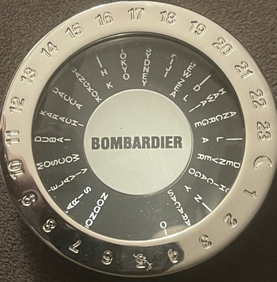 VTG Bombardier Time Zone Clock Indicator