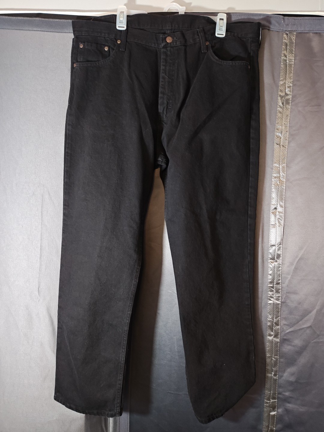 Wrangler Five Star RELAXED FIT Mens Jeans Black Size 40x30 - NEW