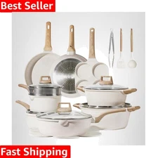 Complete 21-Piece Nonstick Cookware Set - Safe for Healthy Culinary Adventures