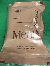 Military MRE Individual Menu 1 Bean Beef Ranchero Made After 9/11 Nov 2001