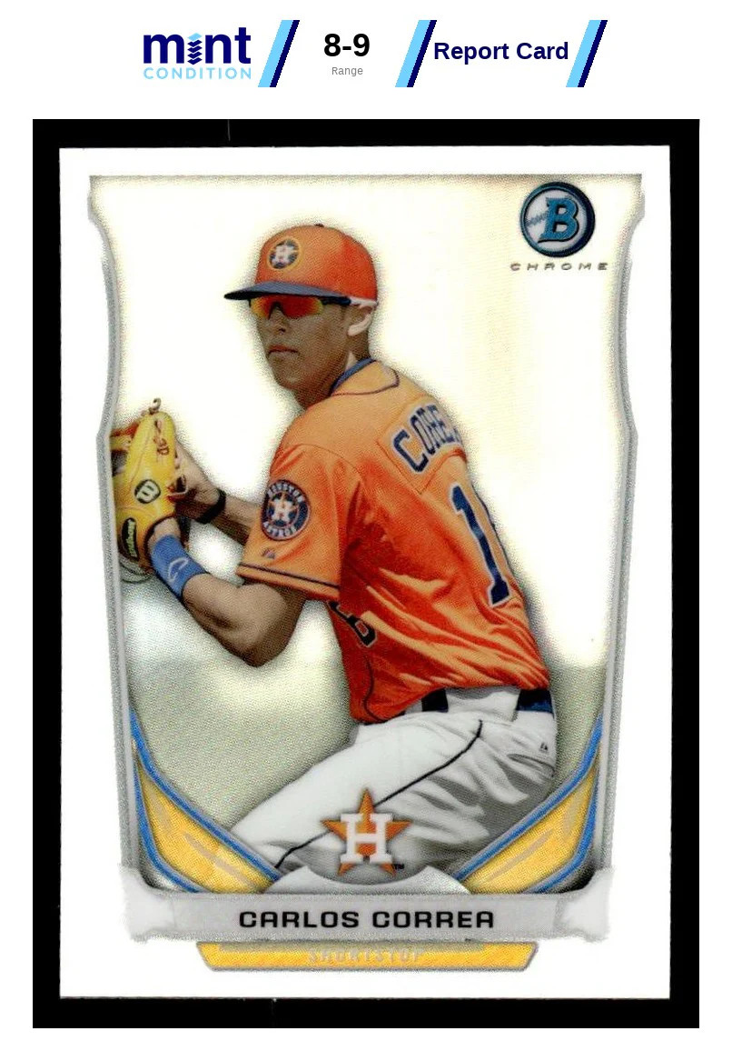 2014 BOWMAN CARLOS CORREA BM-HA1 CHROME SCOUT TOP 5 MINI REFRACTORS ASTROS