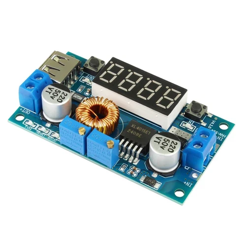 Ociodual Convertidor Regulador de Voltaje Voltimetro DC 5A 75W Step Down Arduino - Imagen 4 de 7