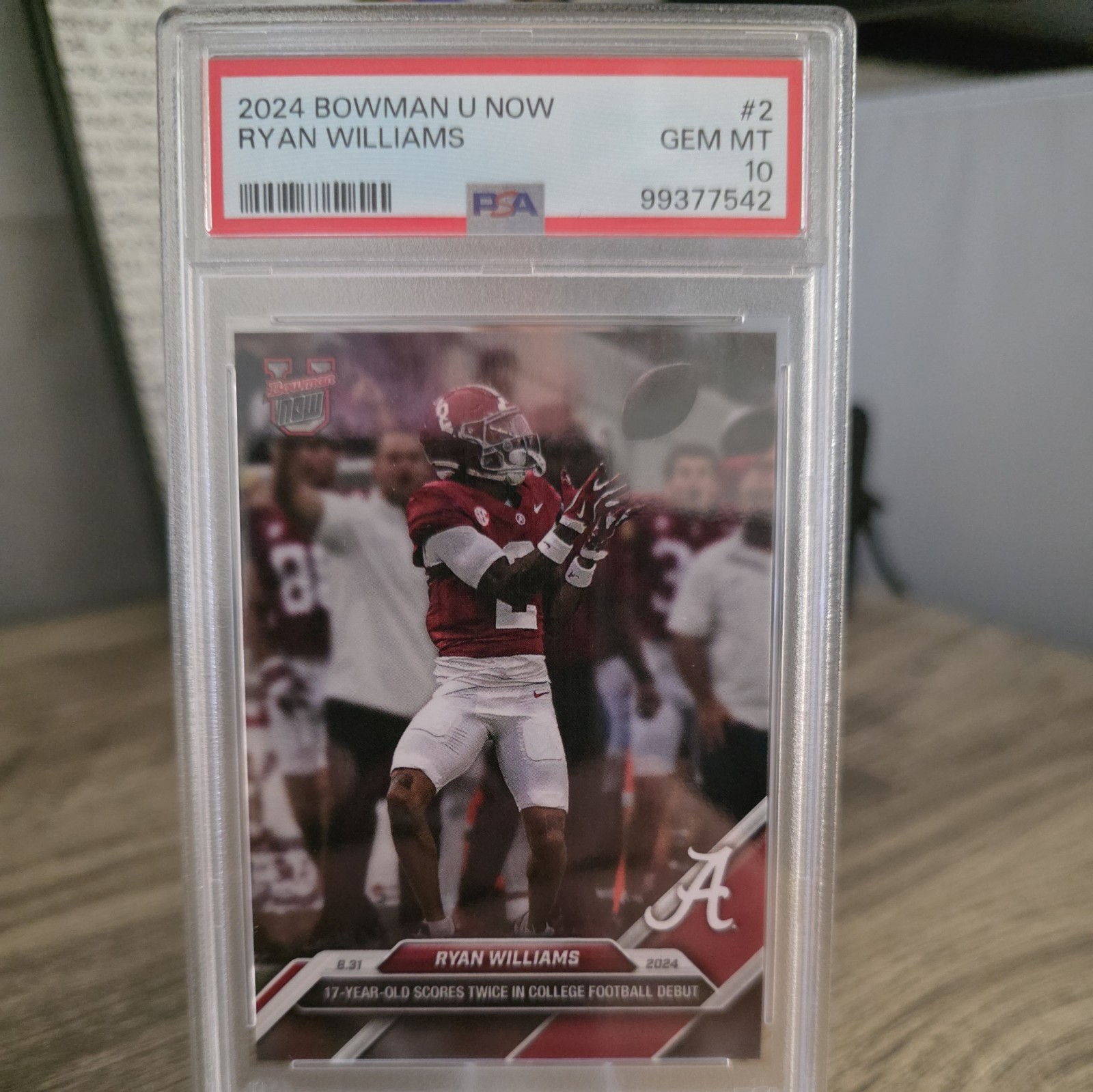 Ryan Williams 2024 Bowman U Now #2 PSA 10