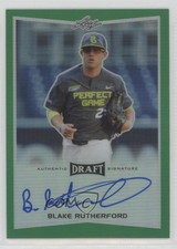 2016 Leaf Metal Draft Green Prismatic 1/7 Blake Rutherford #BA-BR2 Auto q9p