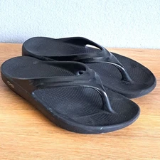 OOFOS OOriginal Recovery Flip Flops Sandal Black 38 Womens 7 Mens 5 Thongs