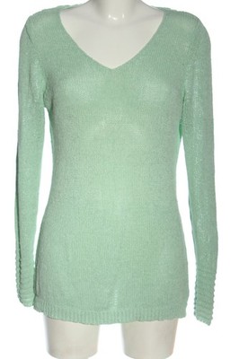 COMMA Häkelpullover Damen Pullover Gr. DE 40 grün Casual-Look
