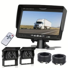 Car Rear View Backup Camera Reverse 7'' HD Night Vision for RV Truck