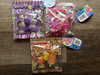 Sugar Swap Gacha Pouch Lot Purple Pink + SugarSugar V2 Orange Squishy Viral New