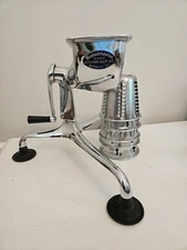 Vintage Saladmaster Hand Crank Food Processor Shredder Chopper with 5 Cones