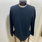 Polo Ralph Lauren Men's Crew Neck Long Sleeve Tee, Black / Red Pony X-Large