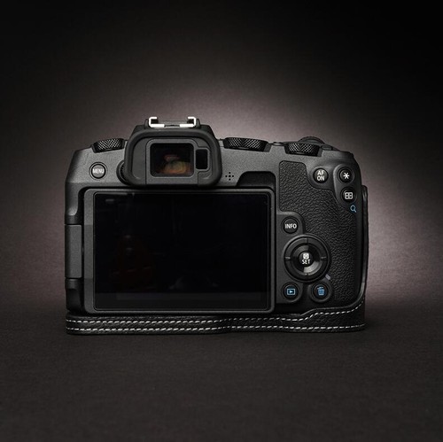 Funda protectora hecha a mano de cuero genuino con media cámara para Canon EOS RP - Imagen 5 de 12