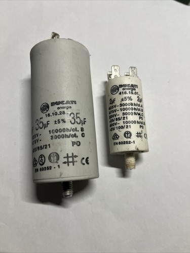 Genuine 35uf & 2uf Ducati Capacitor Motor, Generator, Pump - Picture 1 of 6