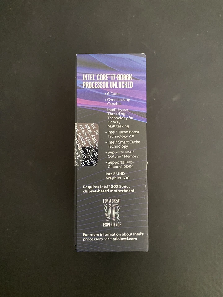 Intel Core i7-8086K Coffee Lake LGA 4.0 GHz 1151 300 Series 95W Processor BOX - Image 4 of 4