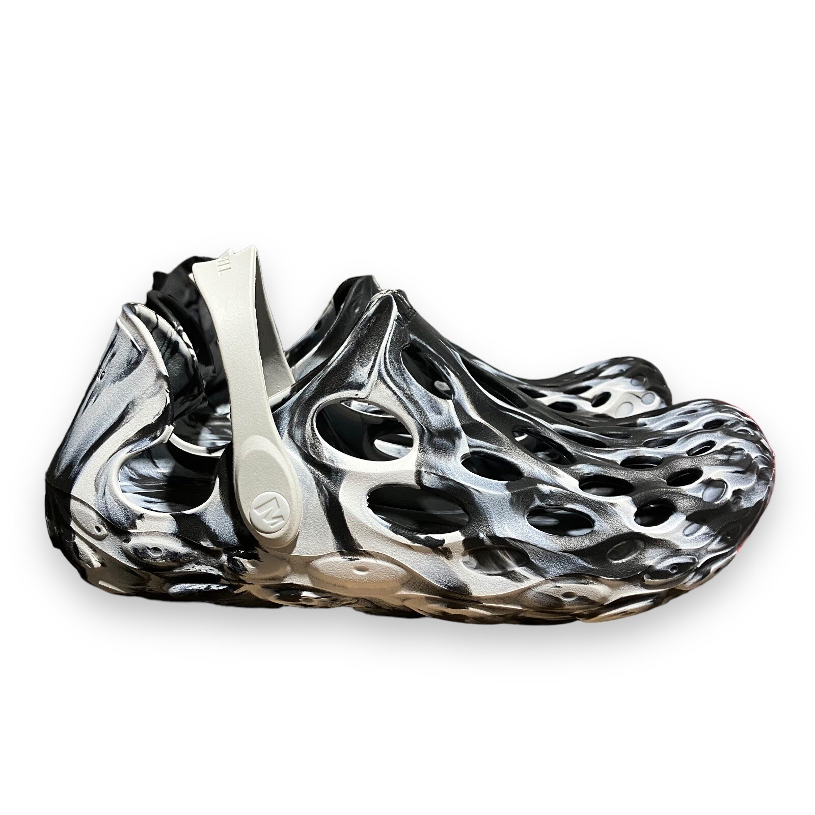 Merrell Sandali Uomo 8.5 Hydro Moc Nero Bianco Marmo Acqua Casual Escursionismo W 10