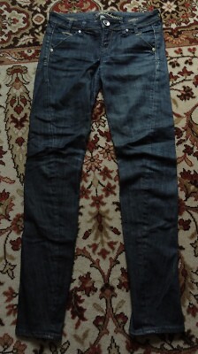 Damen Jeans FISHBONE, Gr. 27, 99%Cotton, 1%Elasthan, blau, sehr guter Zustand