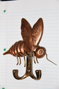Brass Copper Bumble Bee? Mosquito Bug wall mount trophy ...