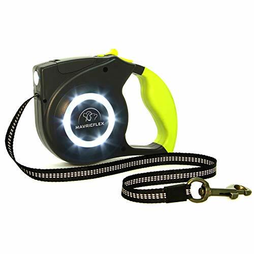 light up retractable dog leash