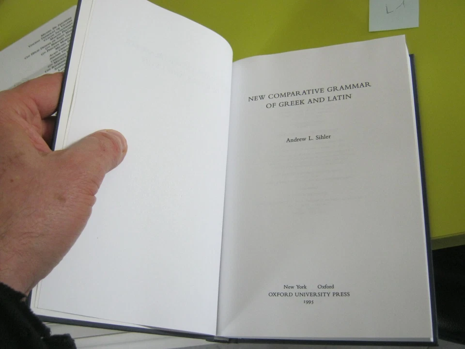 New Comparative Grammar of Greek and Latin Buch Oxford University Press Inc - Photo 4/4