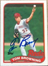 Tom Browning Autographed 1989 Topps #234