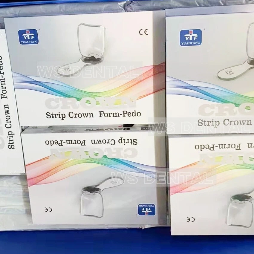 Coronas anteriores caducifolias pediátricas de resina con forma de pedo para niños Foto 4 de 4