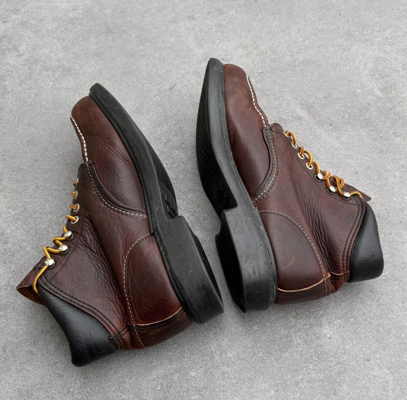 RED WING 2920 Pecos Work Boots USA Made 8.5D Moc Toe SuperSole Vintage Very Rare image 5