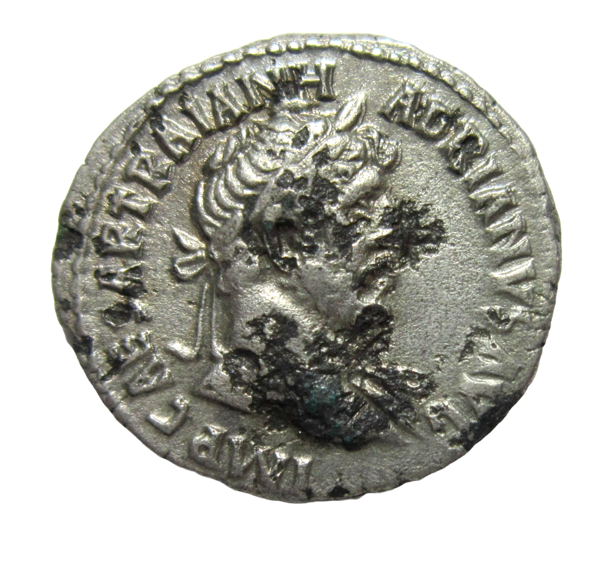 HADRIAN, FOURREE DENARIUS, 117-138 AD. RARE ANCIENT FORGERY