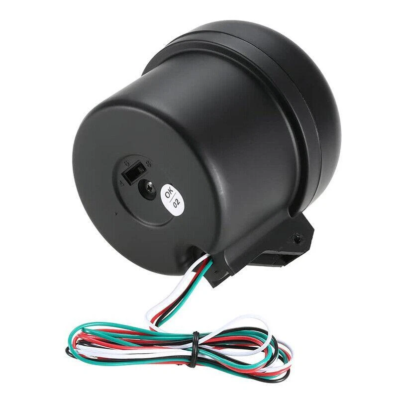 Medidor de tacómetro universal para automóvil 95 mm 3,75" 12 V con luz de cambio 0-8000 RPM duradero Foto 4 de 4