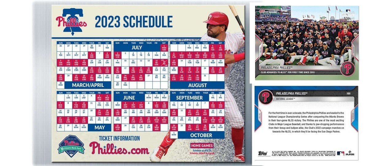 phillies-2023-magnet-schedule-2022-topps-now-card-team-photo-advance-to-nlcs-ebay