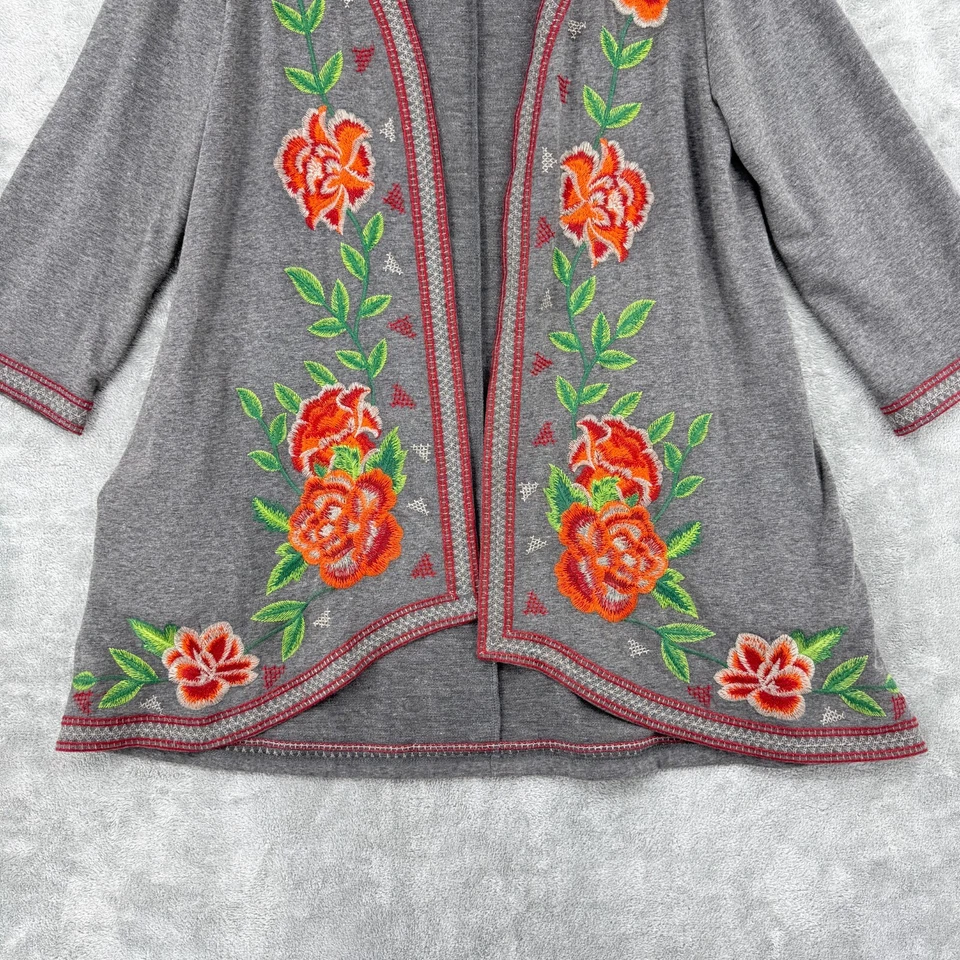 Suéter Monoreno Mujer Pequeño Floral Bordado Casa Festival Boho Topper Foto 4 de 4