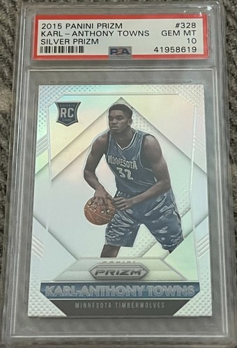 2015 Karl-Anthony Towns [Silver Prizm] #328