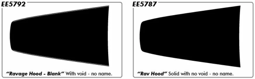 Adesivo para capô blackout compatível com: 2016-2019 Toyota RAV4 CAPÔ 3M vinil gráficos St - Imagem 3 de 4